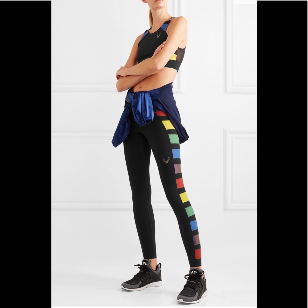 NWOT Odyssey Mesh-Paneled Stretch Leggings - Picture 2 of 4